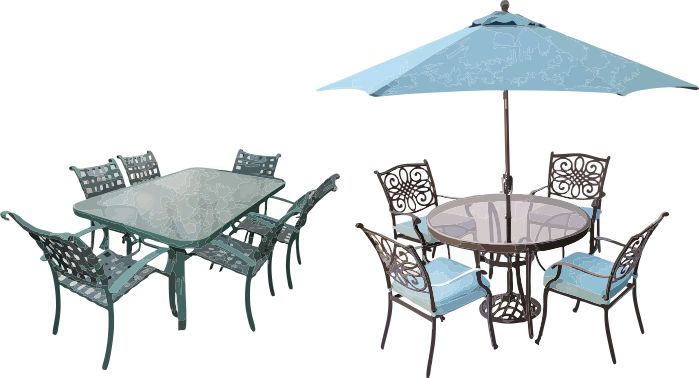 Rectangular & Circular Patio Tables