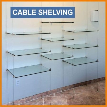 CABLE glass shelving