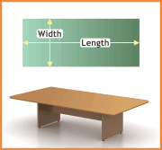 rectangular conference table