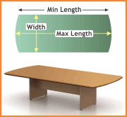 surfboard-shaped conference table