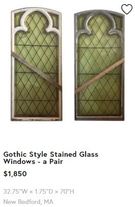 Antique stained glass for sale on Chairish