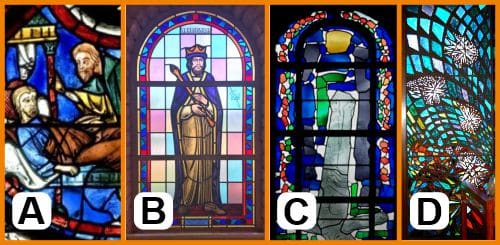 Evolution of religious stained glass