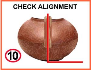Check alignment of handle