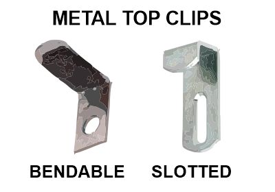 Metal mirror clips