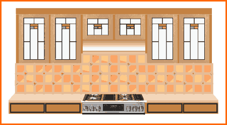 Mission-style kitchen