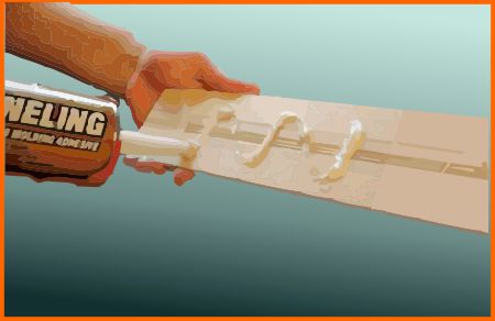 Gluing the molding