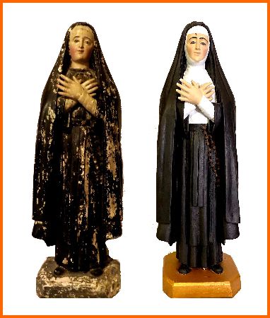 Saint Bernadette of Lourdes before & after